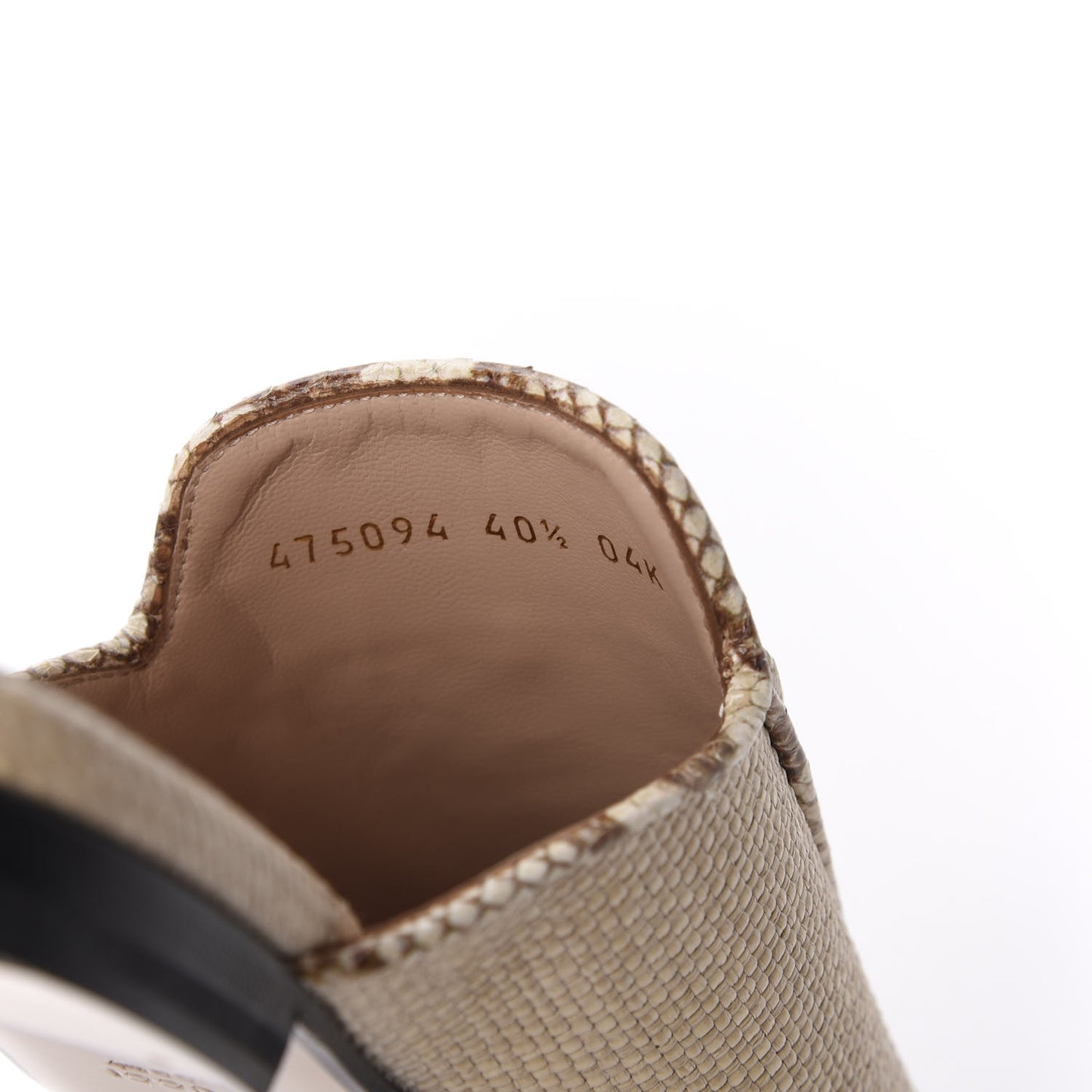 Straw Elaphe Womens Princetown Slippers 37 Natural Cream Brown