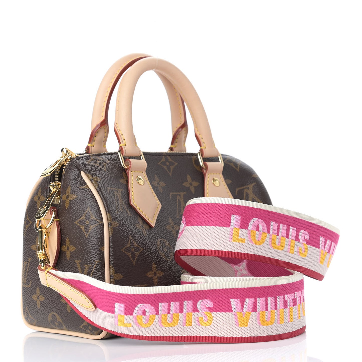 Monogram Speedy Bandouliere 20 Fuchsia
