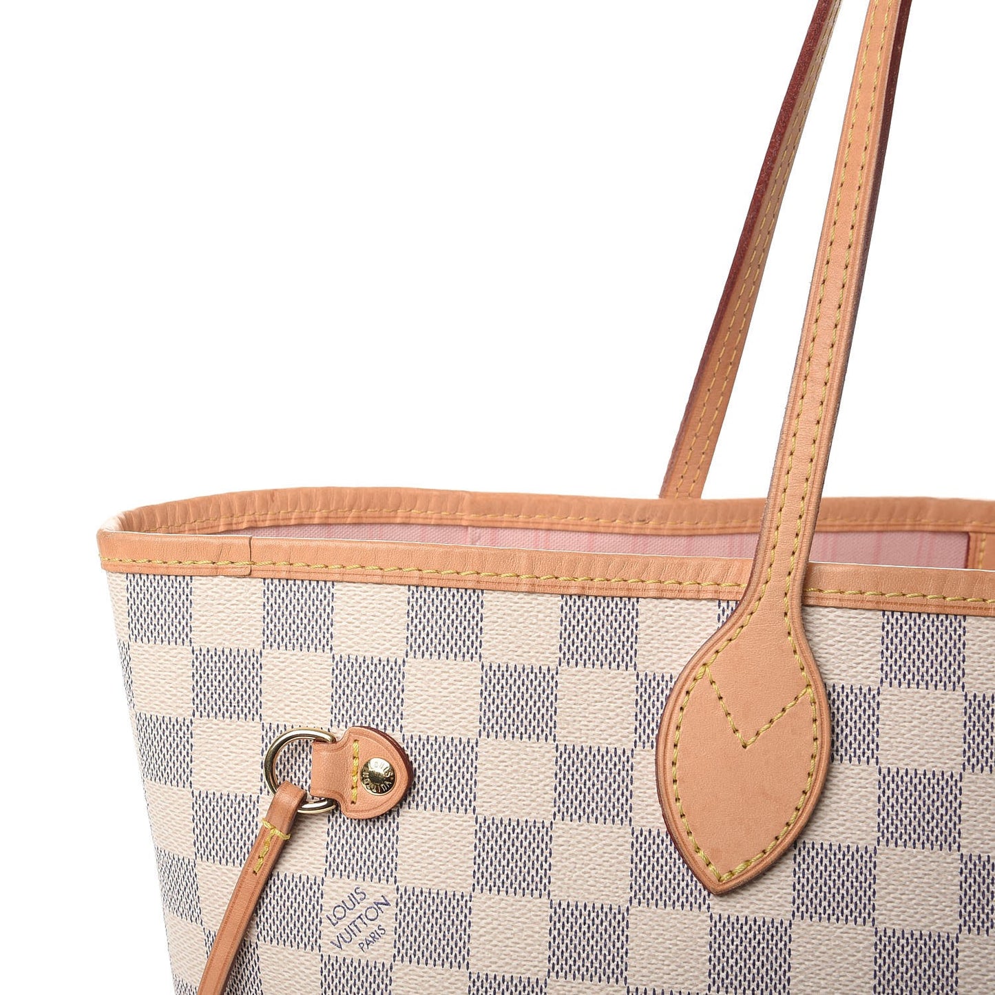 Damier Azur Neo Neverfull MM Rose Ballerine
