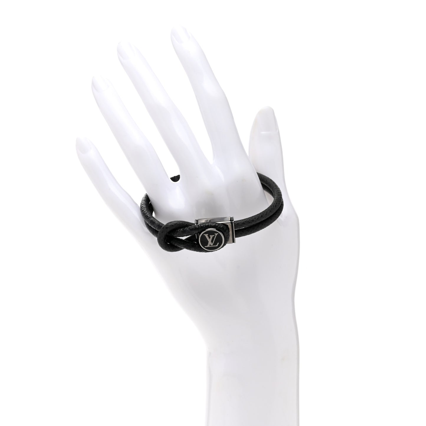 Monogram Eclipse Taiga Loop It Bracelet Black