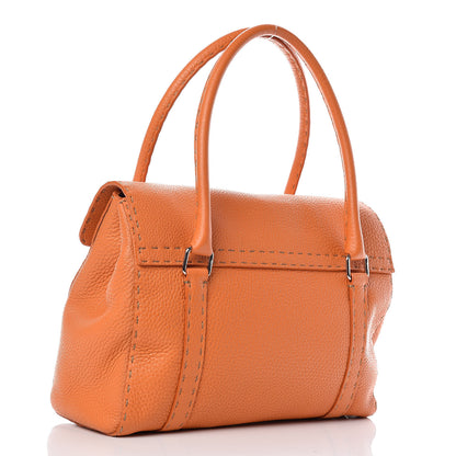 Fendi Cuoio Romano Selleria Medium Linda Satchel Orange 3 of 9