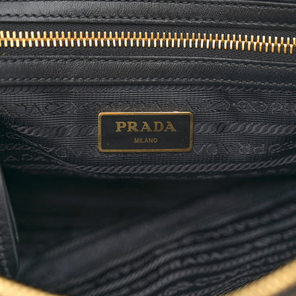 Prada Tessuto Nylon Soft Calfskin Tote Black 7 of 13