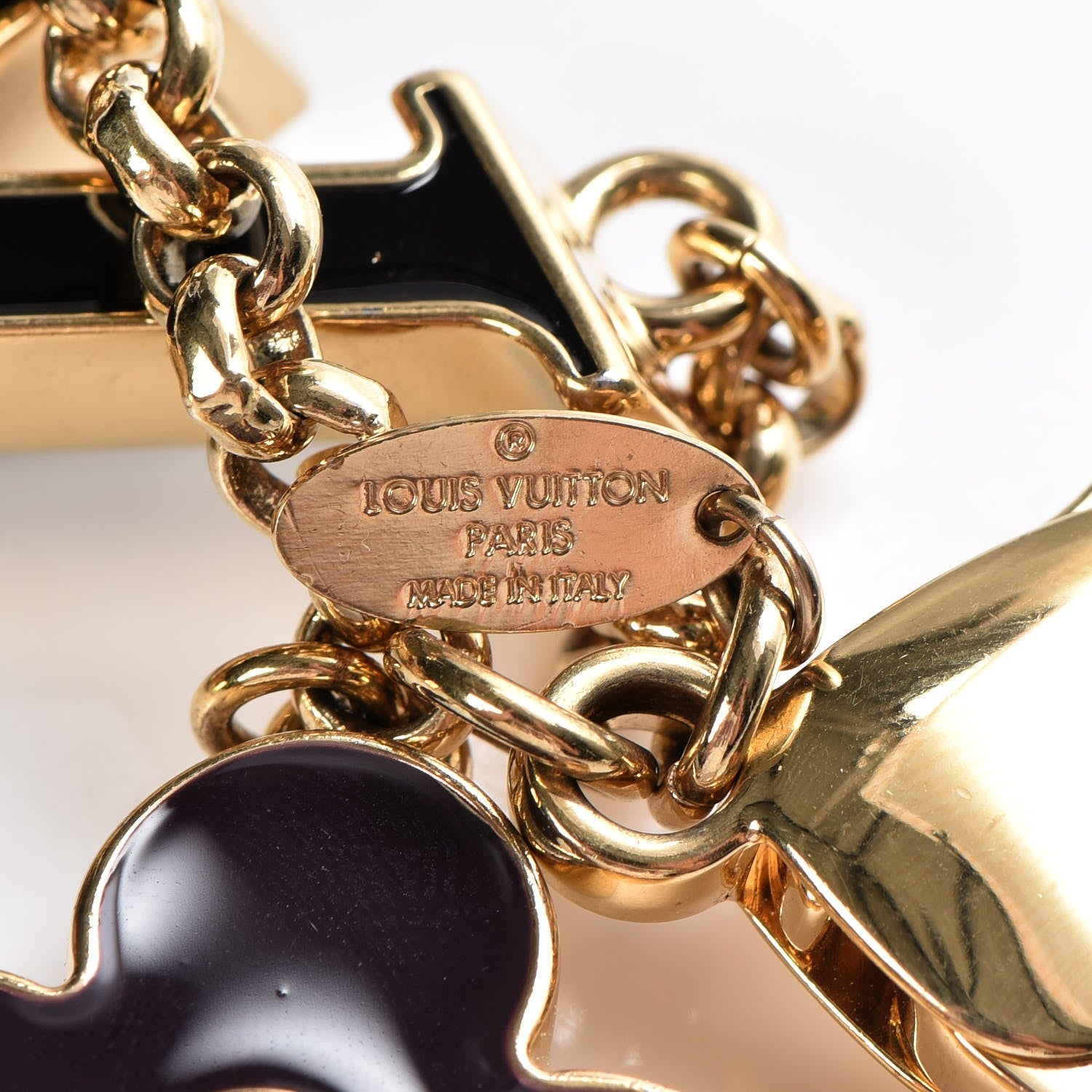 Louis Vuitton Fleur De Monogram Bag Charm Dore 4 of 5