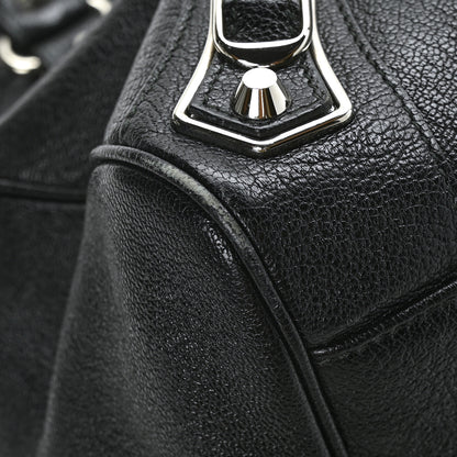 Balenciaga Chevre Silver Metallic Edge Hardware Velo Black 8 of 11