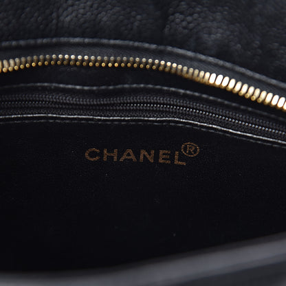 Chanel Caviar Quilted Medallion Tote Black 6 of 14