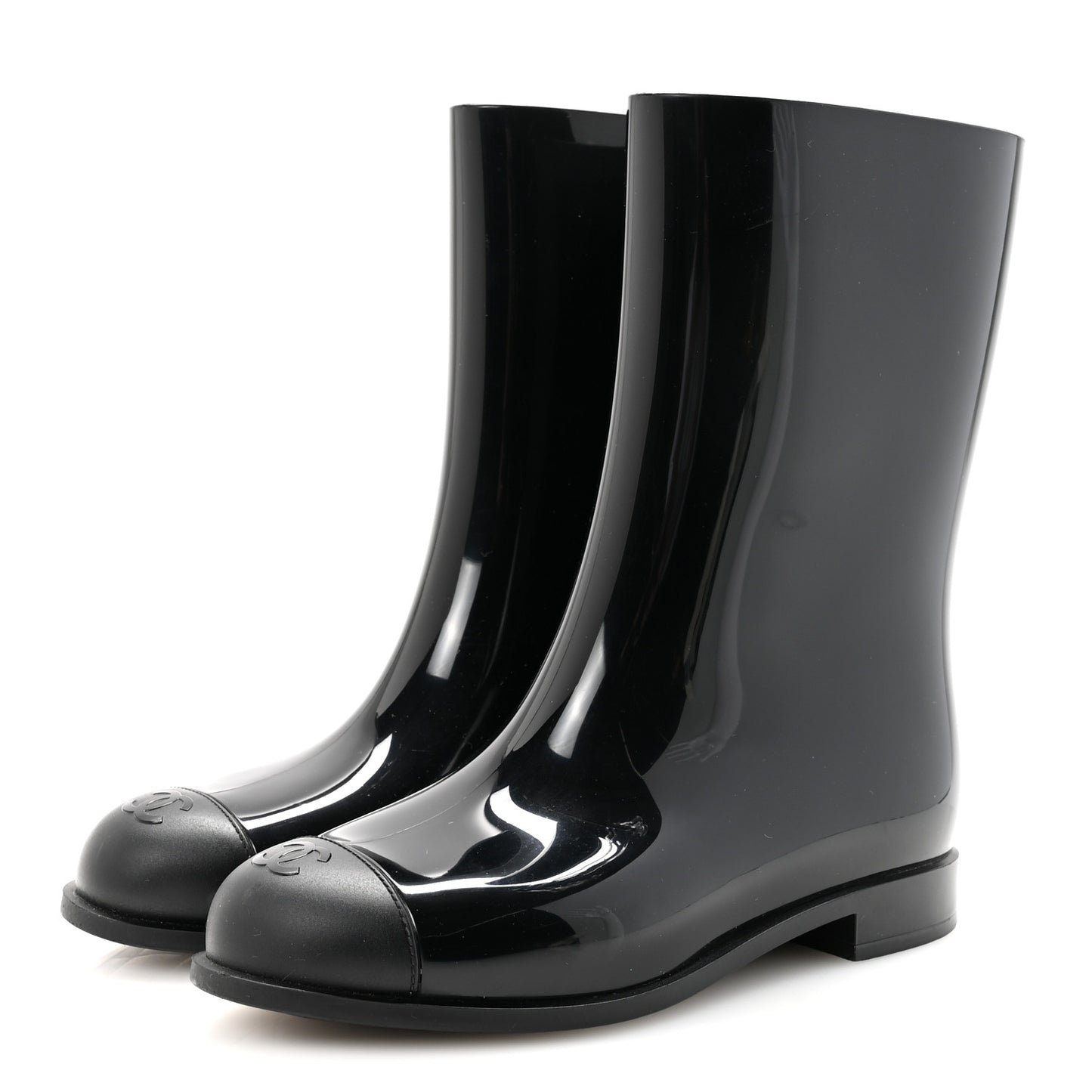 Rubber Rain Boots 36 Black
