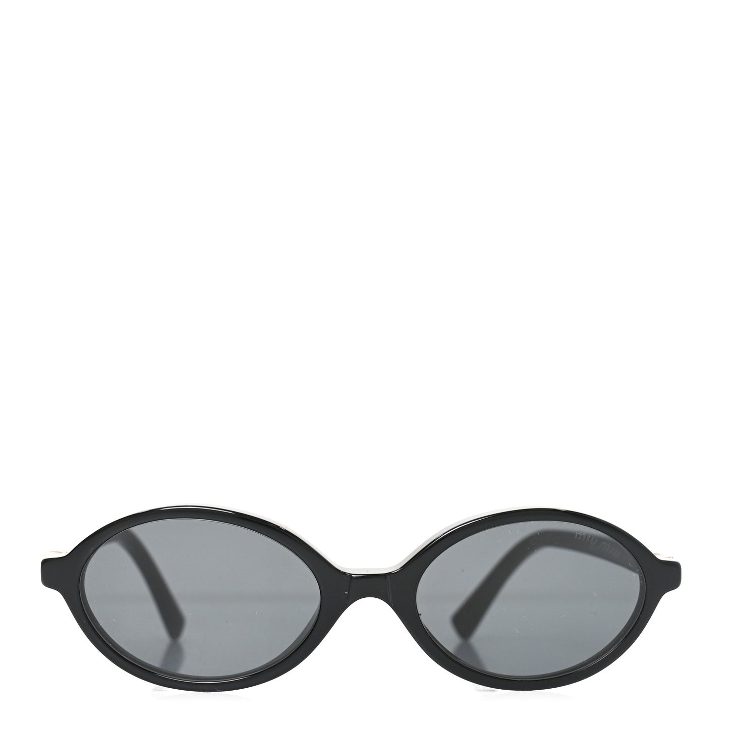 Acetate Oval Regard Sunglasses SMU04Z Black