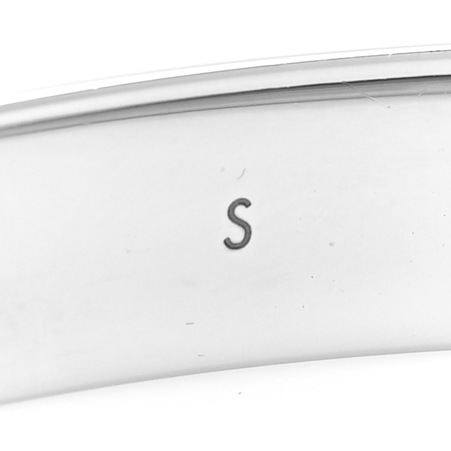 Brass Palladium Plated Nanogram Cuff S Silver