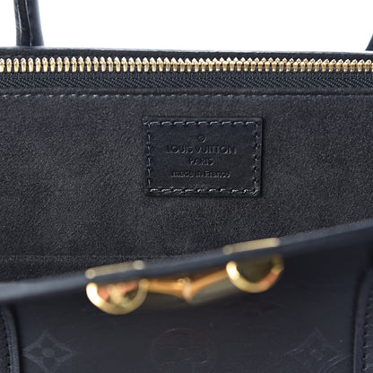 Louis Vuitton Monogram Cuir Plume Very Tote GM Black 6 of 10