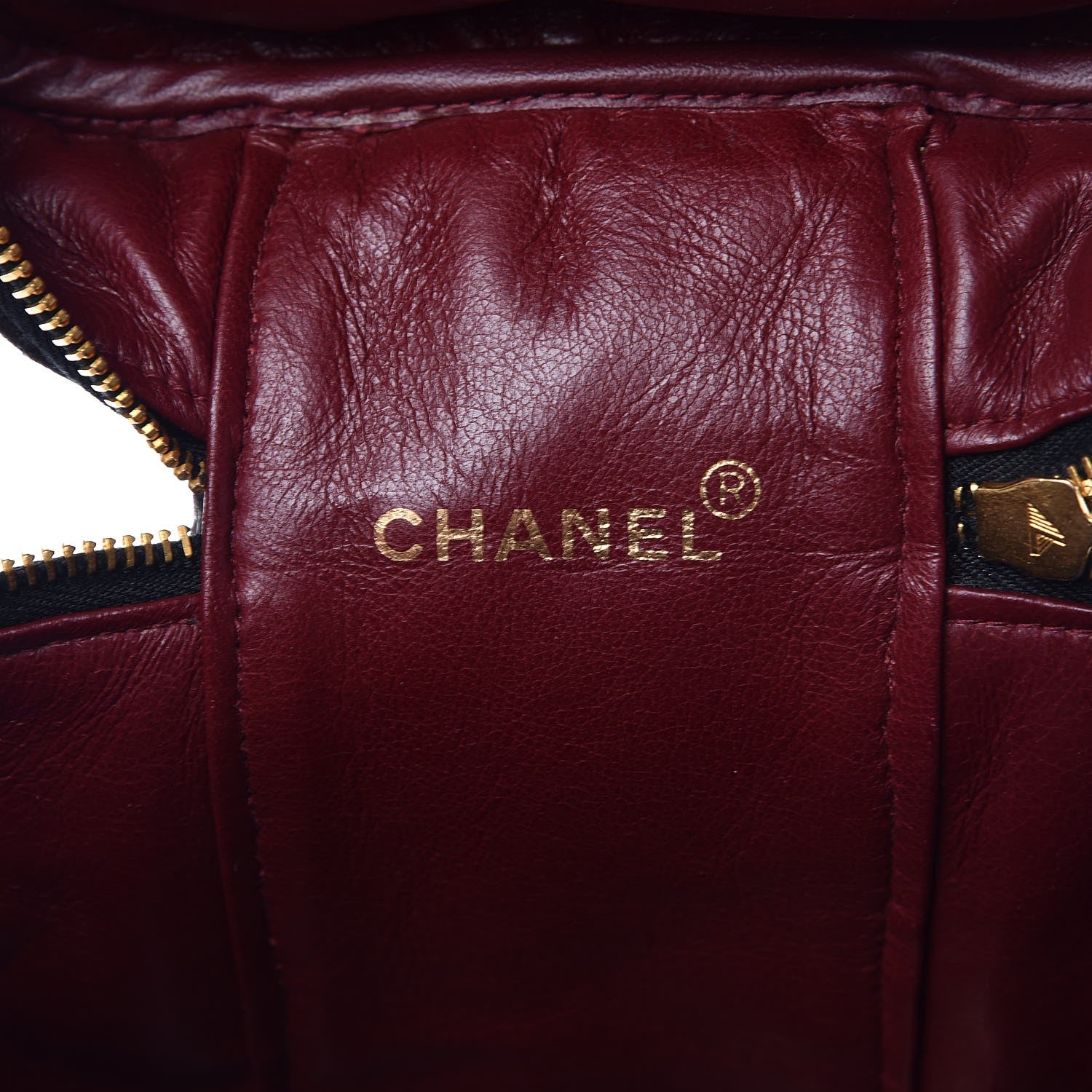 Chanel Lambskin Quilted Cosmetic Vanity Bag Brown 6 of 16