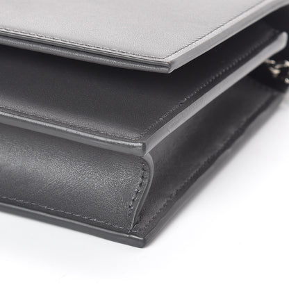 Saint Laurent Smooth Calfskin Classic Monogram Kate Tassel Chain Wallet Asphalt 8 of 8
