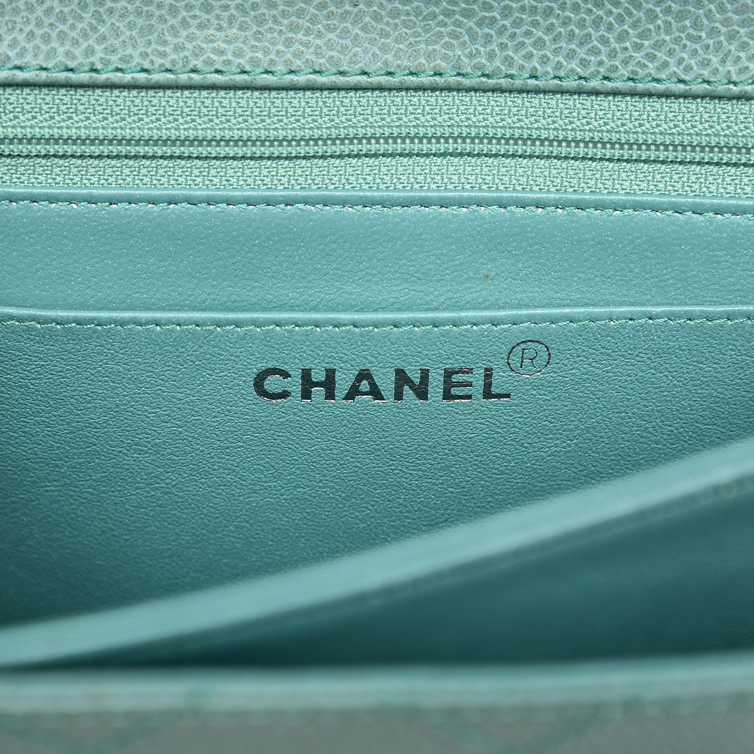 Chanel Caviar Flap Shoulder Bag Green 6 of 21