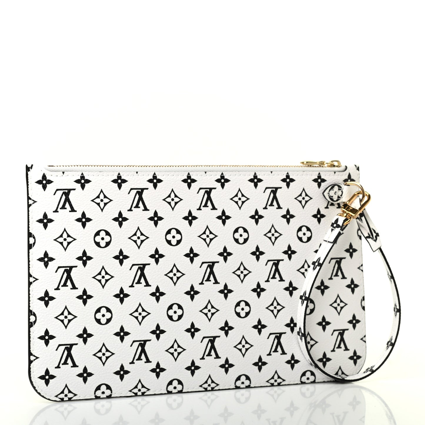 Monogram Giant Neverfull MM GM Pochette White