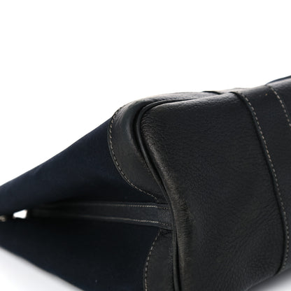 Hermes Toile Buffle Skipper Garden Party 30 TPM Black Bleu Marine 6 of 29