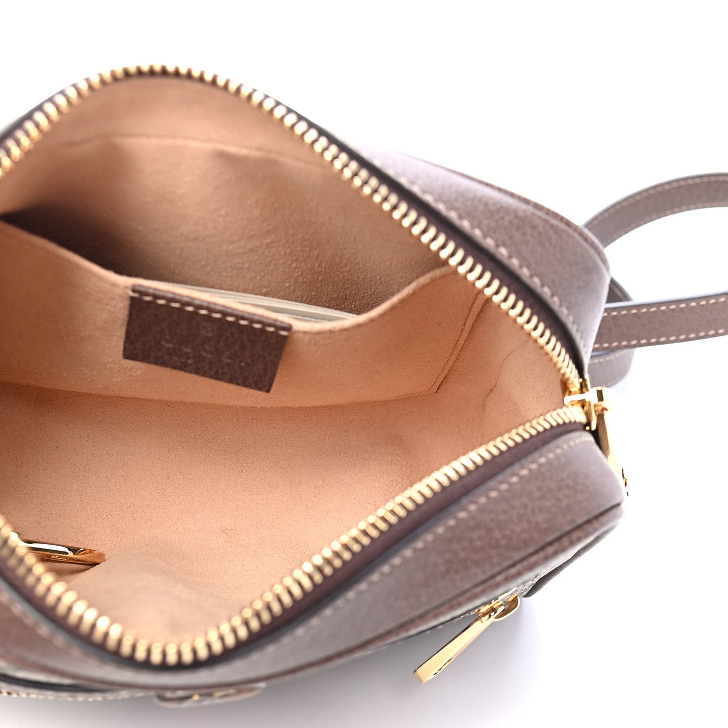 GG Supreme Monogram Web Mini Ophidia Shoulder Bag Brown