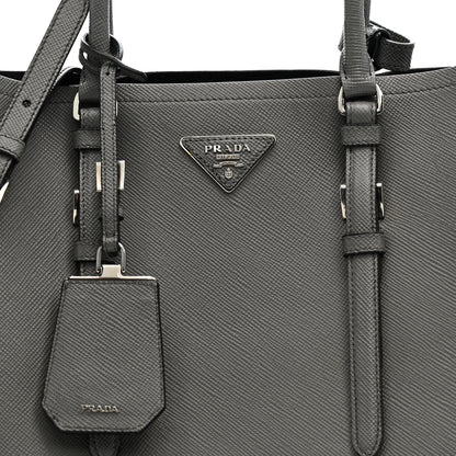 Prada Saffiano Cuir Medium Double Handle Tote Marmo 8 of 14