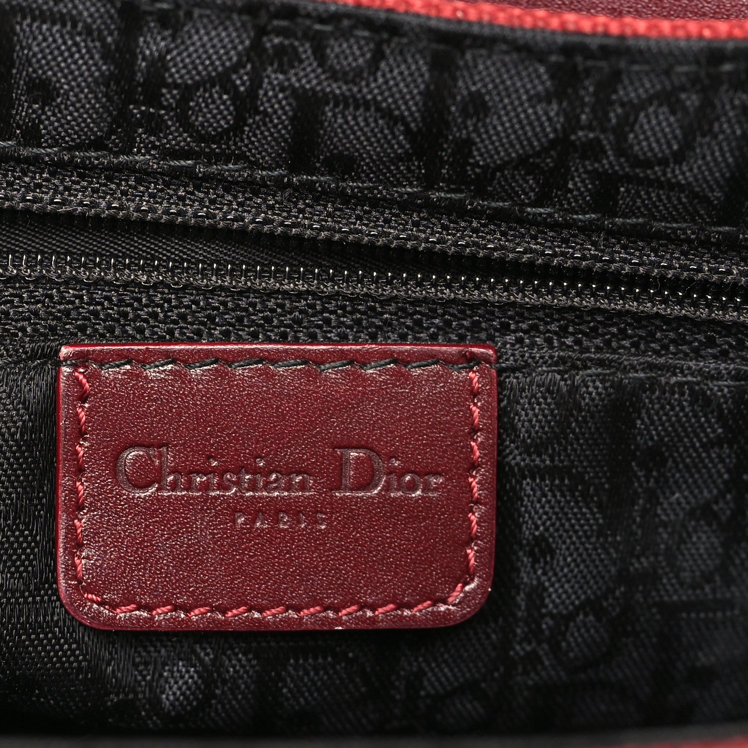 Christian Dior Canvas Calfskin Street Chic Columbus Ave Burgundy 6 of 12