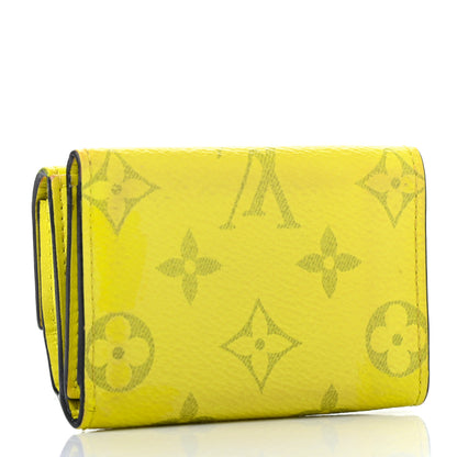 Louis Vuitton Monogram Taiga Discovery Compact Wallet Yellow 3 of 9