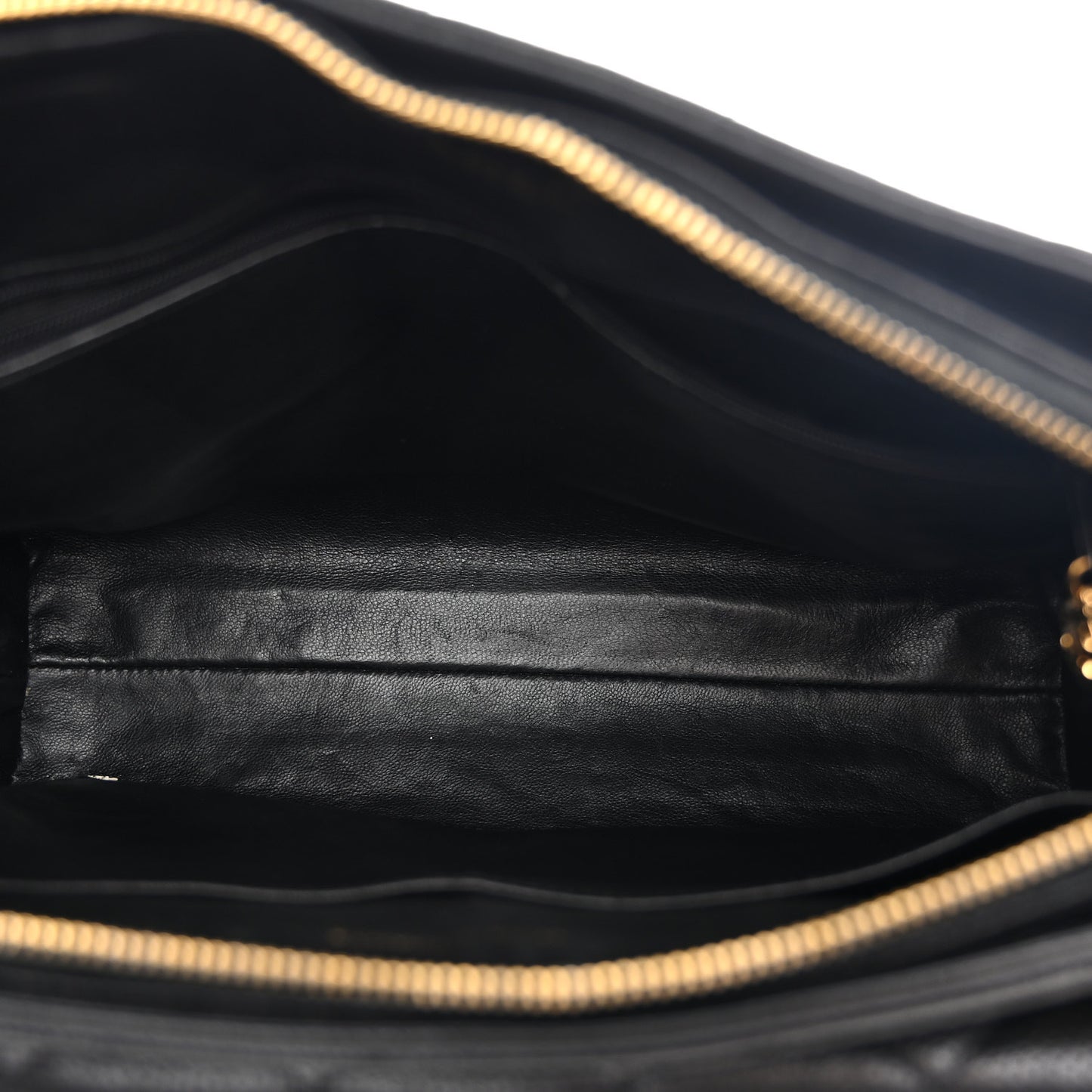 Caviar Quilted Flap Shoulder Bag Black