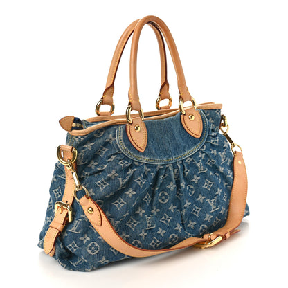 Louis Vuitton Denim Neo Cabby MM Blue 3 of 9