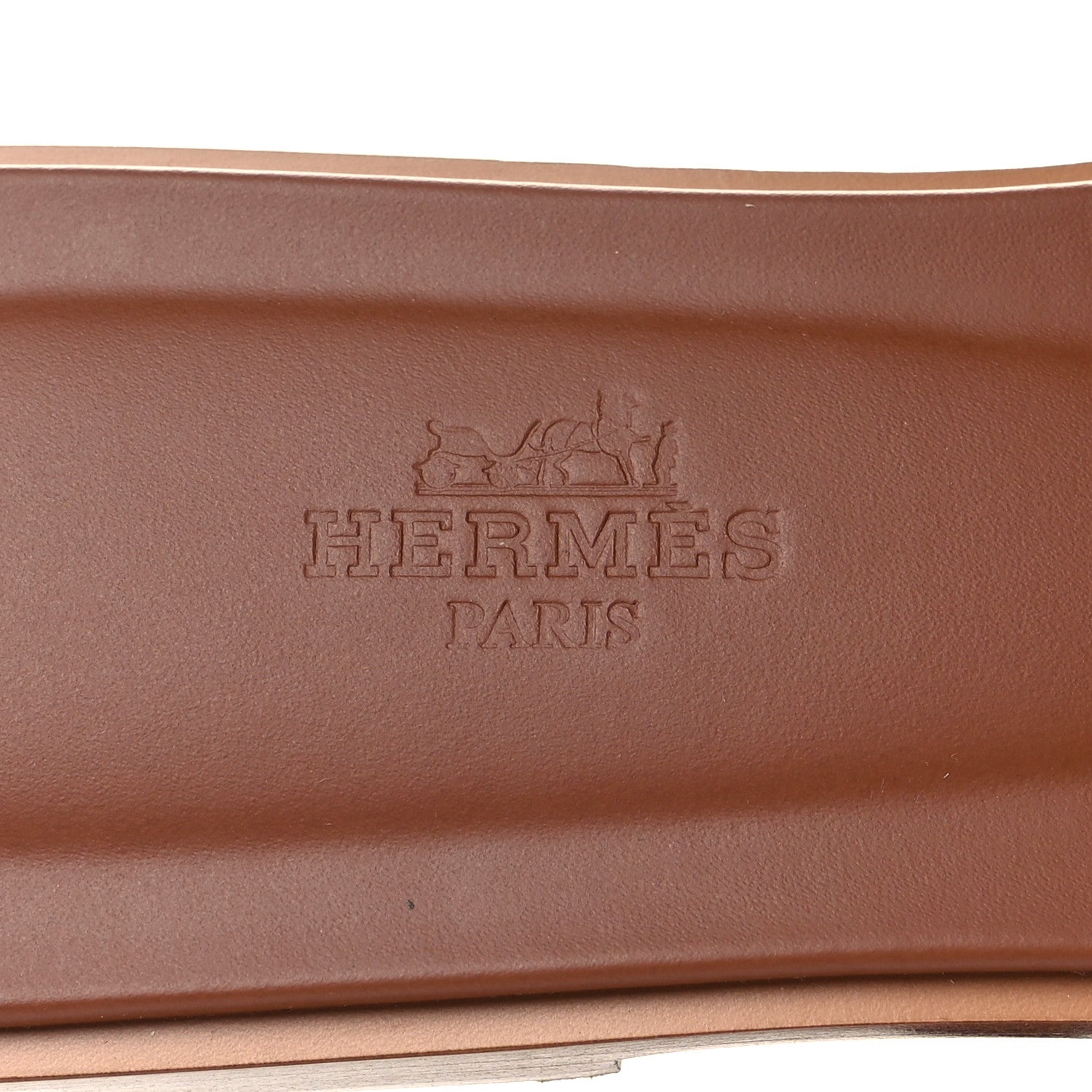 Hermes Box Calfskin Oran Sandals 38 Gold 8 of 8