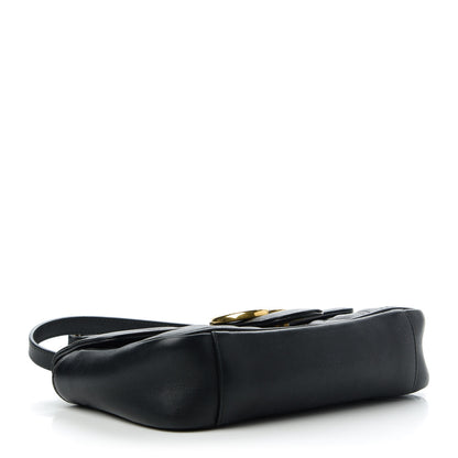 Gucci Calfskin Matelasse Mini GG Marmont Shoulder Bag Black 4 of 11