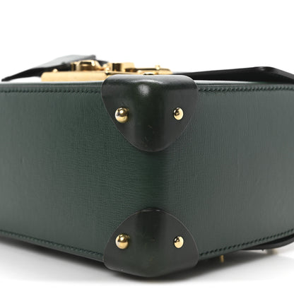 Gucci Azalea Calfskin Small Padlock Bamboo Shoulder Bag Vintage Green 10 of 10