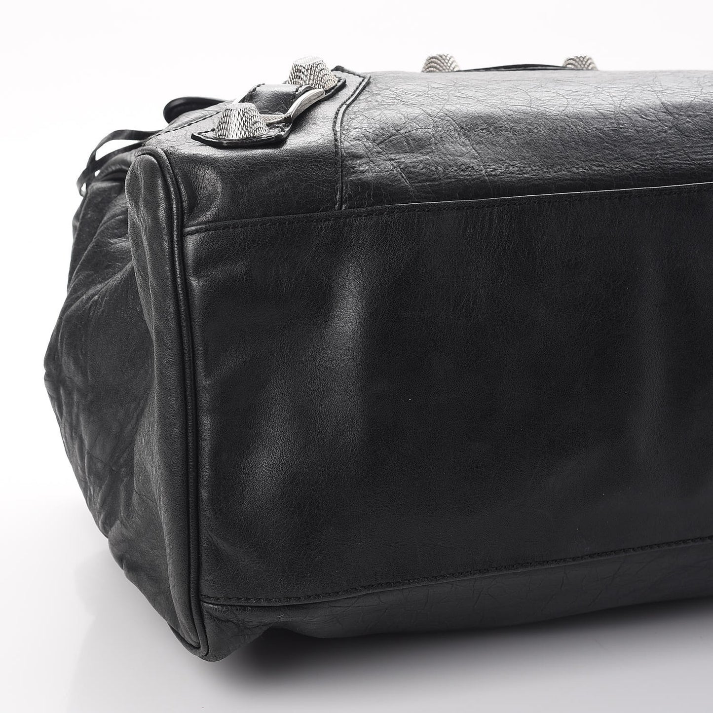 Agneau Giant 21 Silver Hardware Mid Day Black