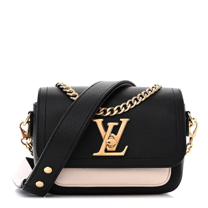 Louis Vuitton Grained Calfskin Lockme Tender Black 1 of 10