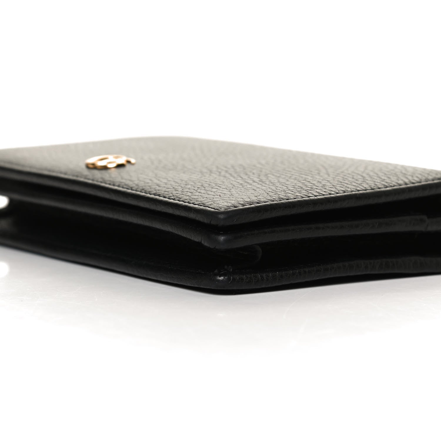 Gucci Calfskin Mini GG Marmont Chain Wallet Black 9 of 12