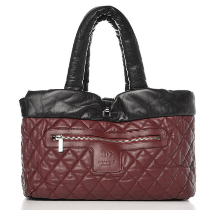 Chanel Lambskin Quilted Extra Large Coco Cocoon Reversible Tote Black 3 of 10