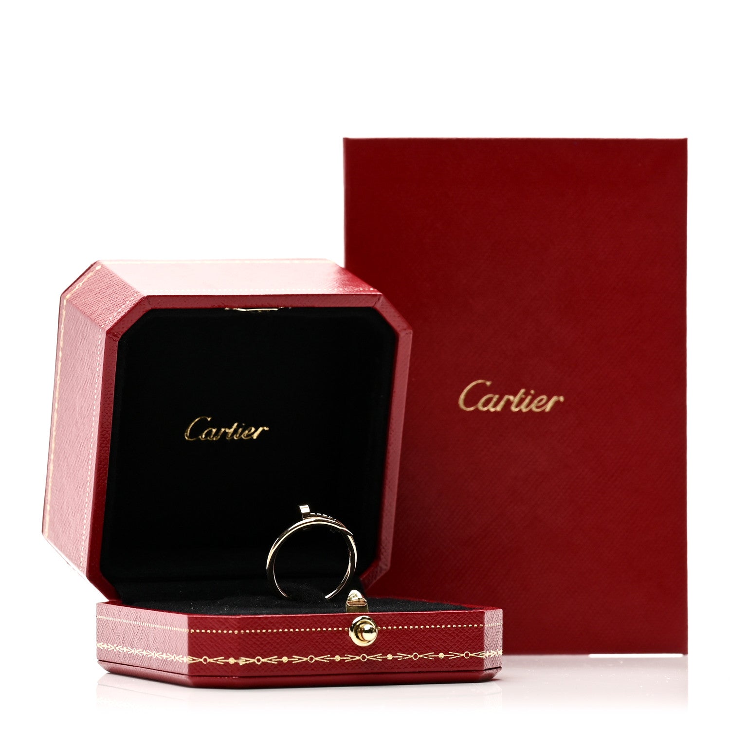 Cartier 18K Yellow Gold Small Juste Un Clou Ring 55 7.25 5 of 5