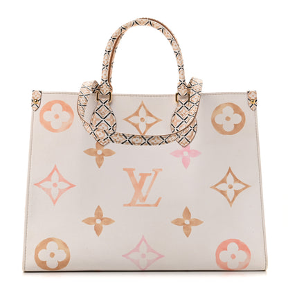 Louis Vuitton Monogram Giant By The Pool 2.0 Onthego MM Beige 1 of 12