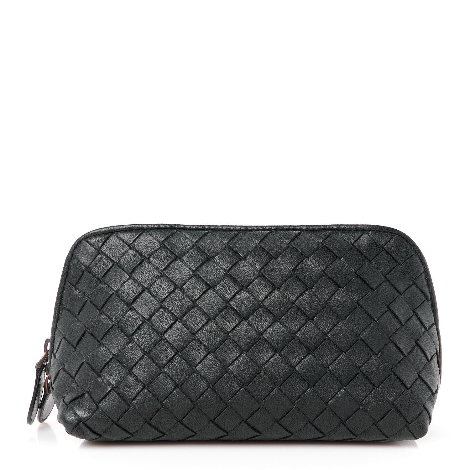 Bottega Veneta Nappa Intrecciato Small Cosmetic Pouch Black 1 of 11