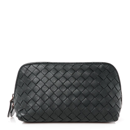 Bottega Veneta Nappa Intrecciato Small Cosmetic Pouch Black 1 of 11