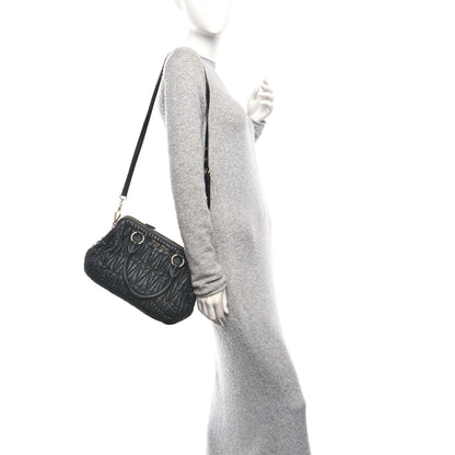 Miu Miu Nappa Matelasse Top Handle Black 2 of 11