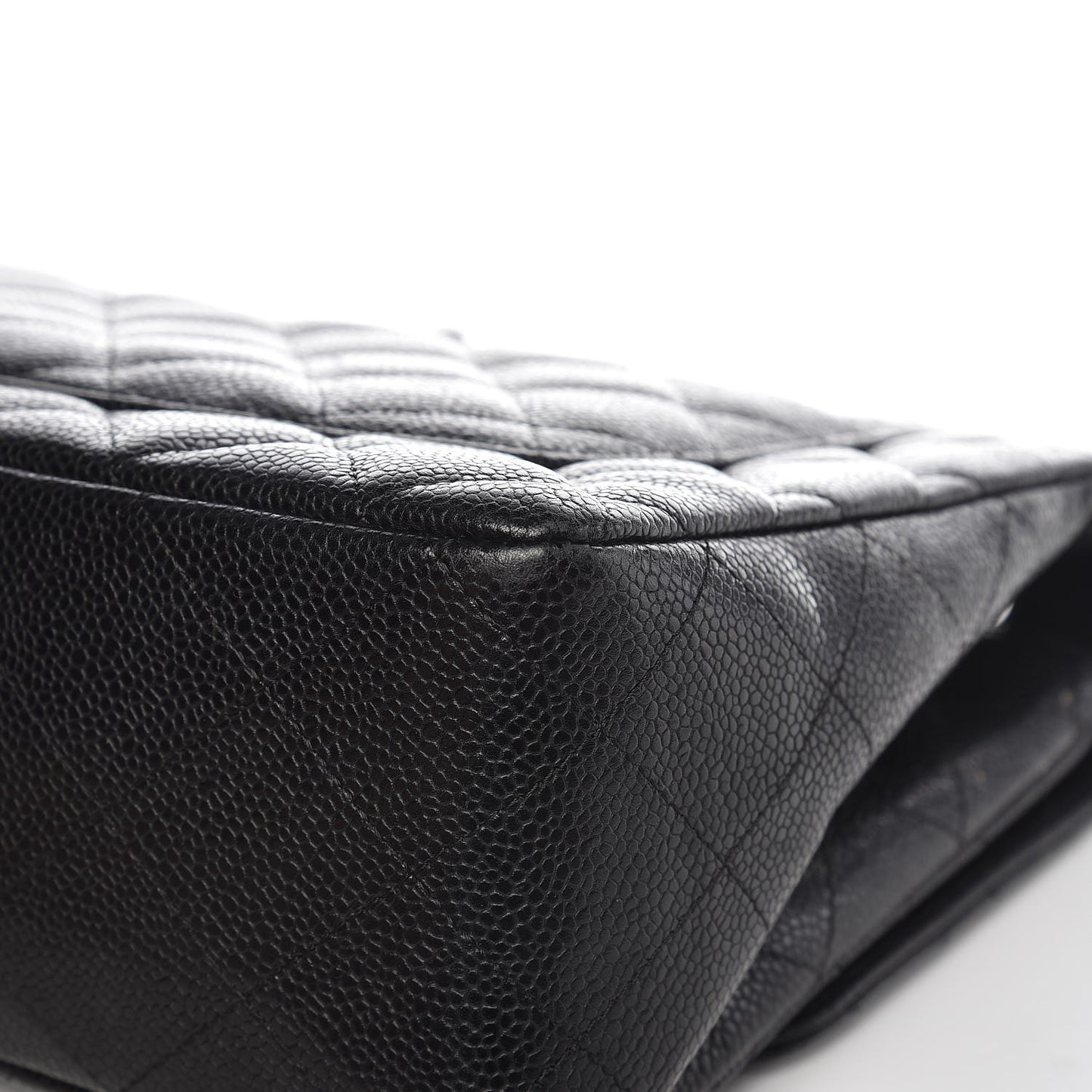 Caviar Quilted Jumbo Single Flap Black