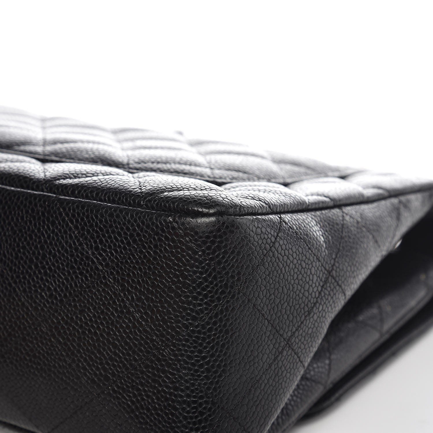Chanel Caviar Quilted Jumbo Single Flap Black 13 of 15