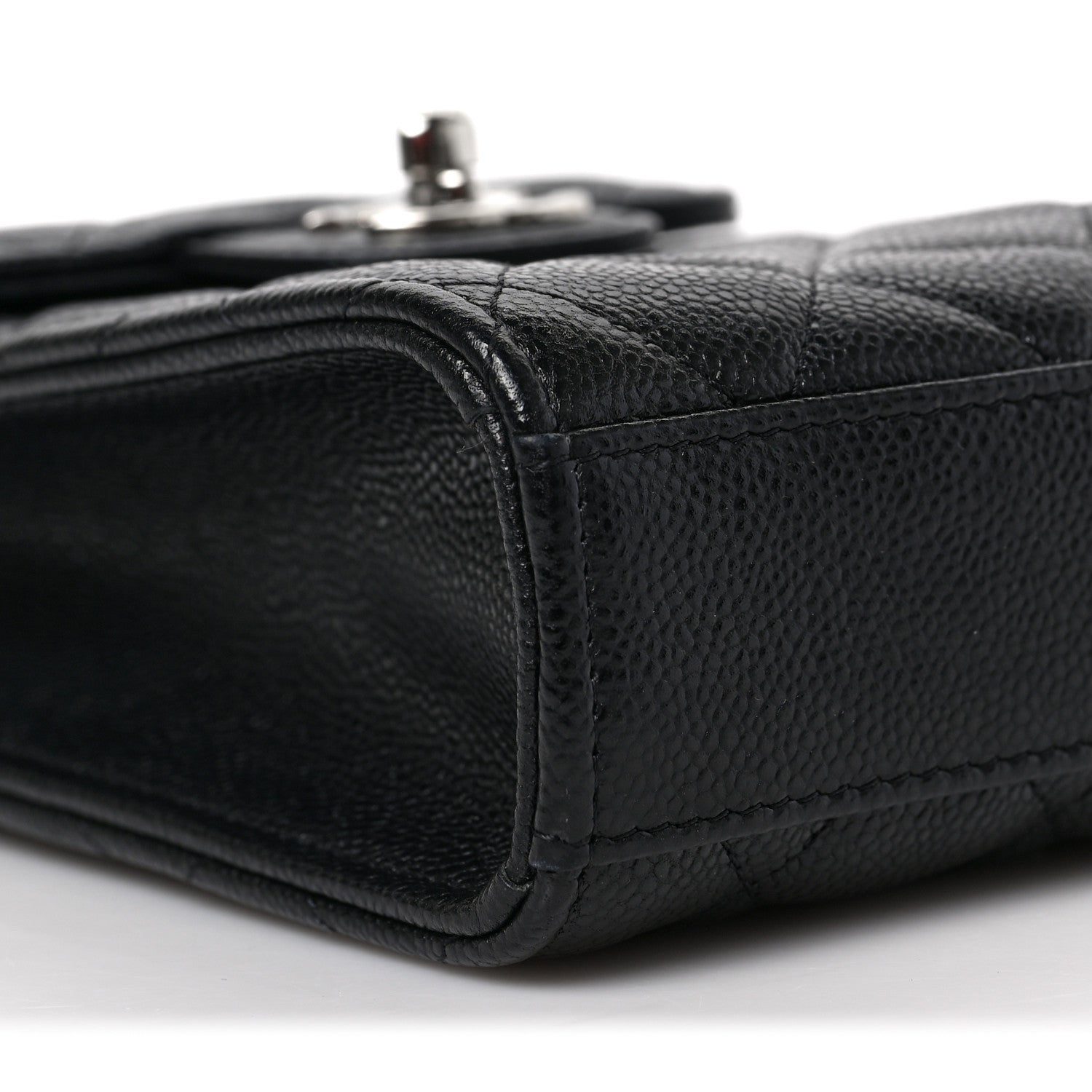 Chanel Caviar Quilted Classic Phone Holder Black 8 of 9