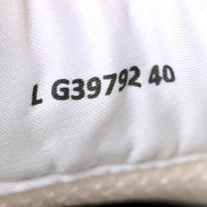 Chanel Fabric Laminated Calfskin Stretch CC Womens Sneakers 40 White Silver 9 of 11