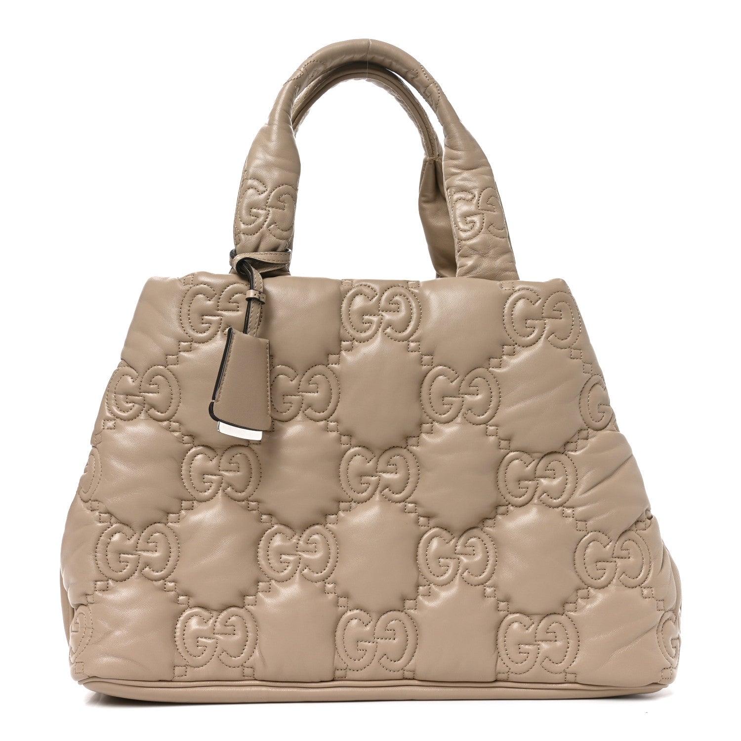Gucci Calfskin GG Matelasse Large Tote Beige 1 of 10