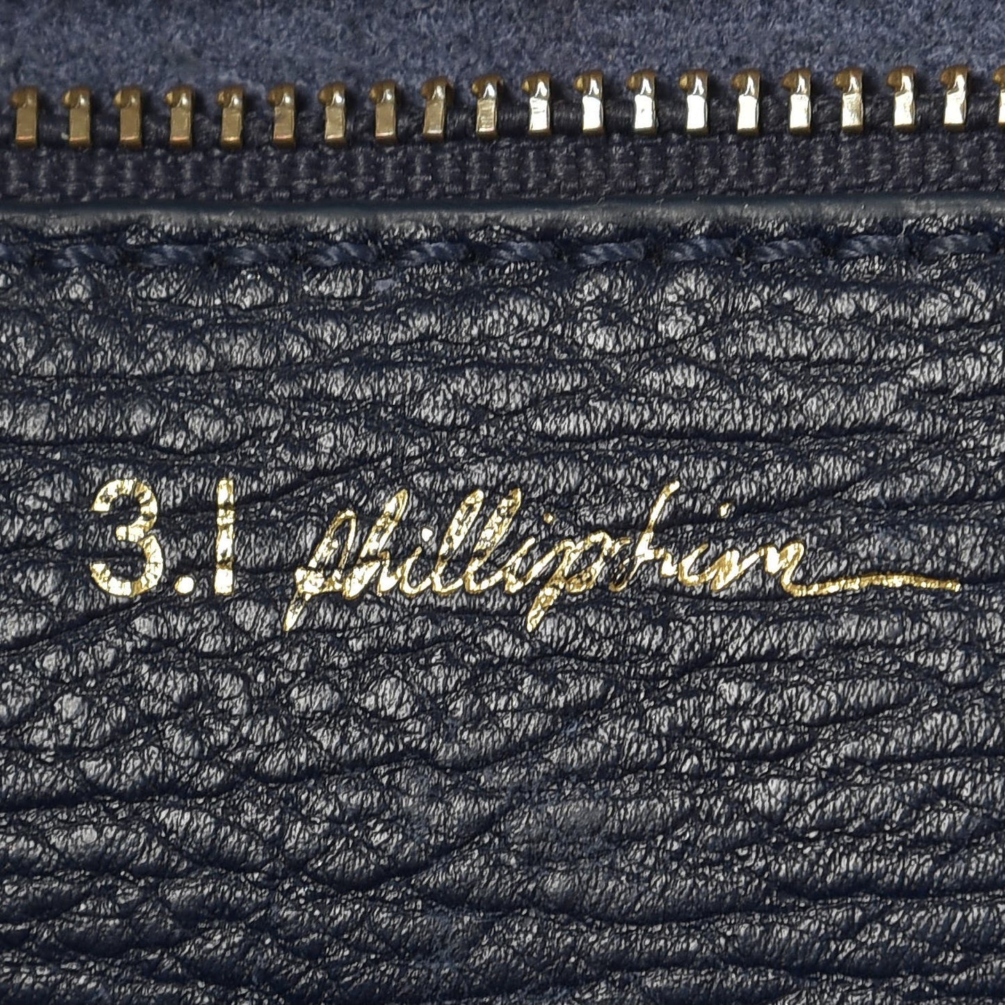 3.1 Textured Calfskin Large Pashli Satchel Ink