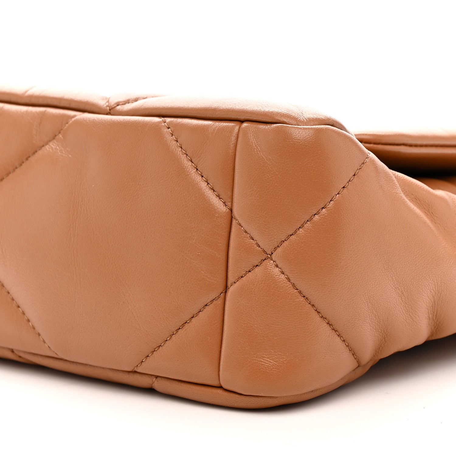 Chanel Lambskin Quilted Medium Chanel 19 Flap Brown 10 of 12