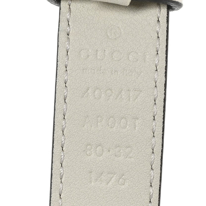 Gucci Calfskin Double G 20mm Belt 80 32 Mystic White 3 of 5