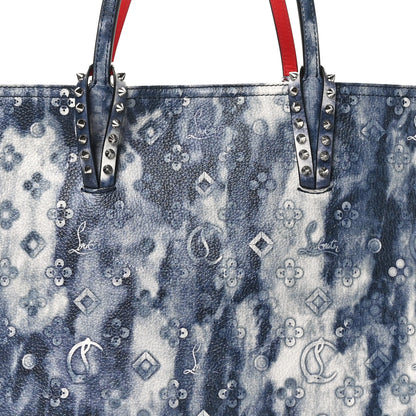 Christian Louboutin Metallic Calfskin Tie Dye Spikes East West Cabata Tote Multicolor 8 of 10