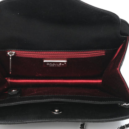 Chanel Satin Quilted Evening Bag Black 4 of 4