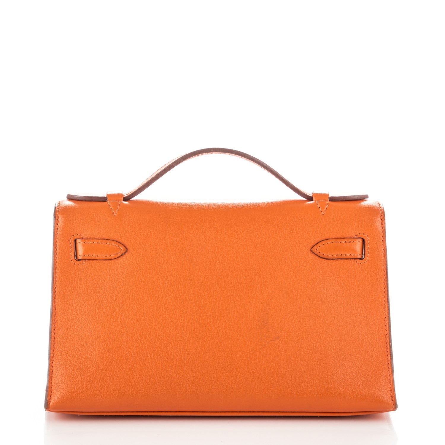 Hermes Swift Kelly Pochette Clutch Orange 8 of 20