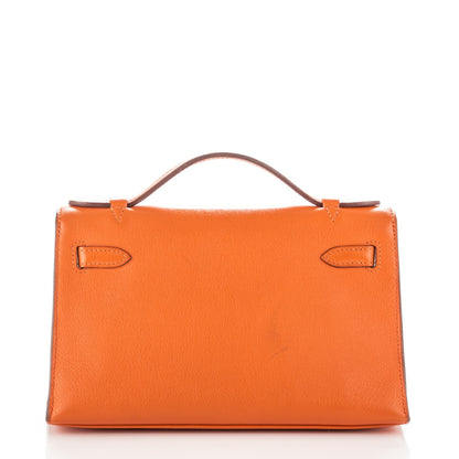Hermes Swift Kelly Pochette Clutch Orange 8 of 20