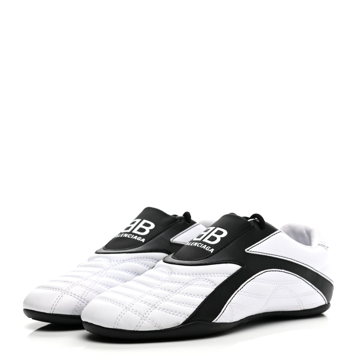 Balenciaga Polyurethane Womens Zen Sneakers 35 White Black 3 of 8