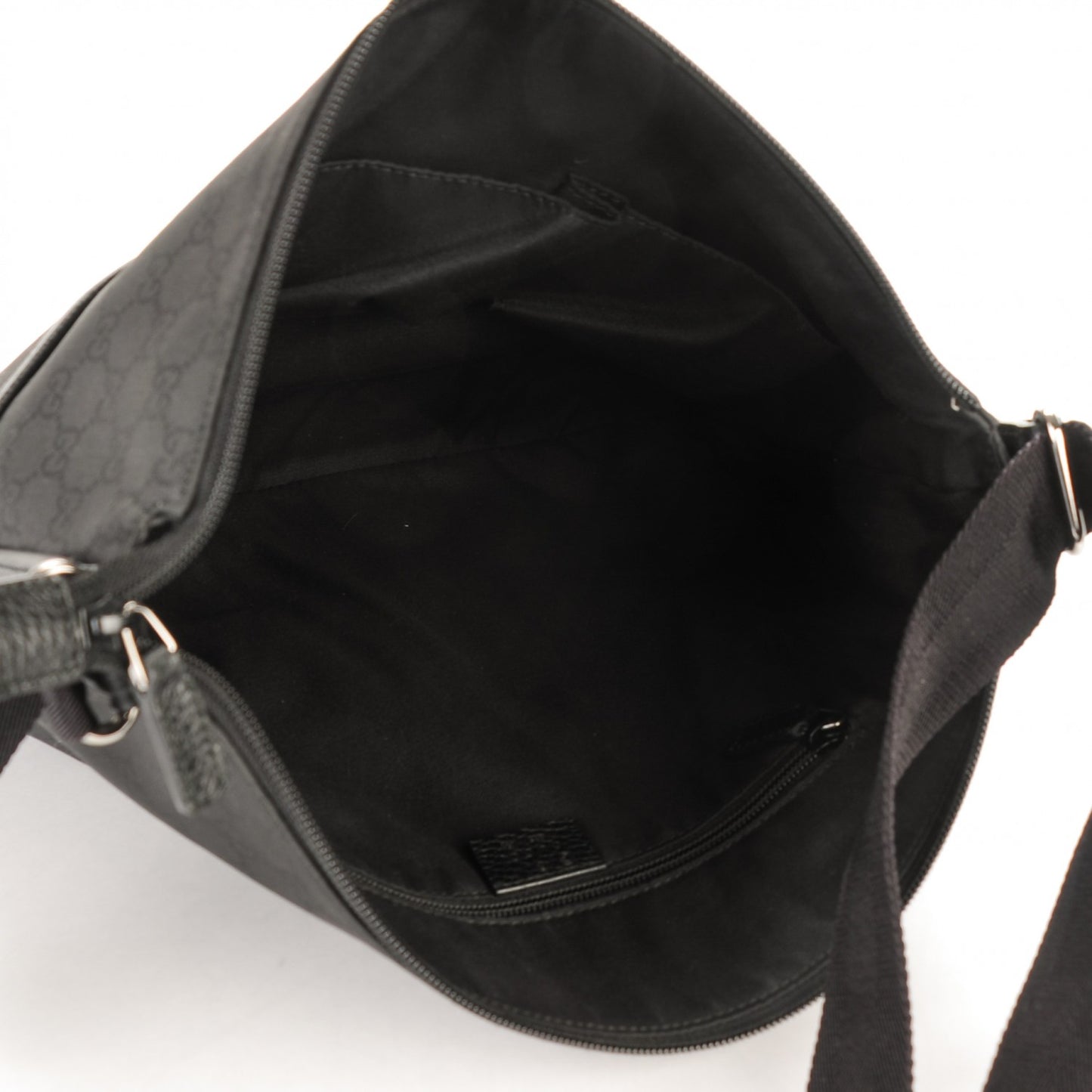 Nylon Monogram Messenger Black